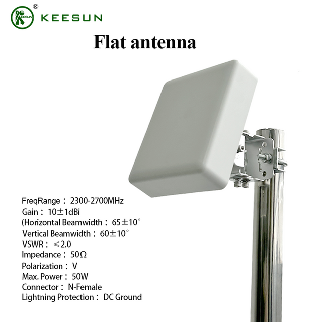 KS50009 | 1710-3800MHz 10dBi směrov&aacute; ant&eacute;na na N samič&iacute; konektor