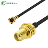 RF10001 | Kebo Koaxial ya MI1.13 yenye Kiunganishi cha Kike cha SMA hadi I-PEX
