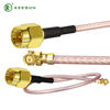 RF10046 | Kiunganishi cha Kiume cha SMA hadi I-PEX chenye 15cm RG316 Coaxial Cable