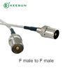 TV10002 | အဖြူရောင် RG316 TV Cable ပါသော F Male to F Male Connector 