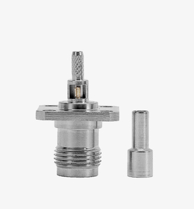 Penyambung sepaksi Rf TNC-KF-1.5 tingkap TNC bebibir tempat duduk wanita dengan pengelim empat lubang Talian RG316 RG174