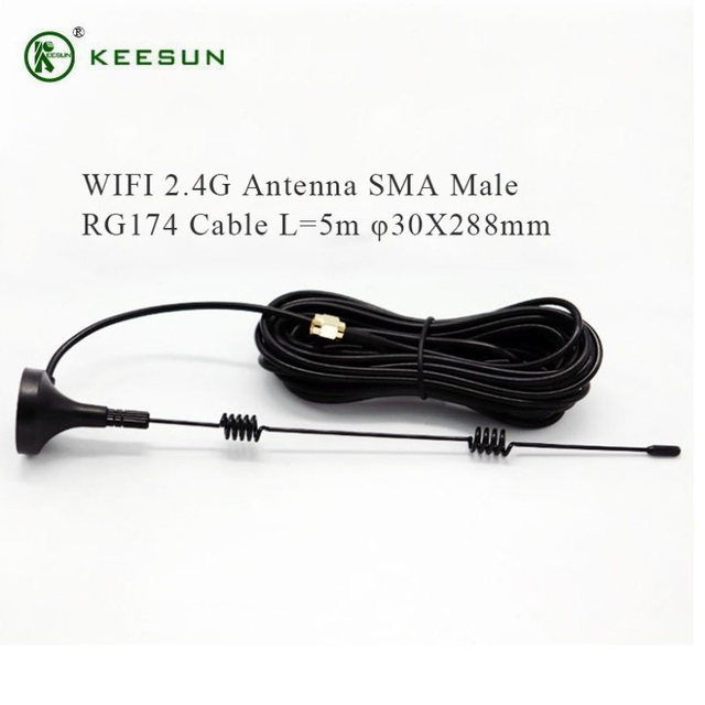 SU00062 | Araba i&ccedil;in SMA Erkek Konekt&ouml;r&uuml;ne 2.4G 5dBi Manyetik Anten