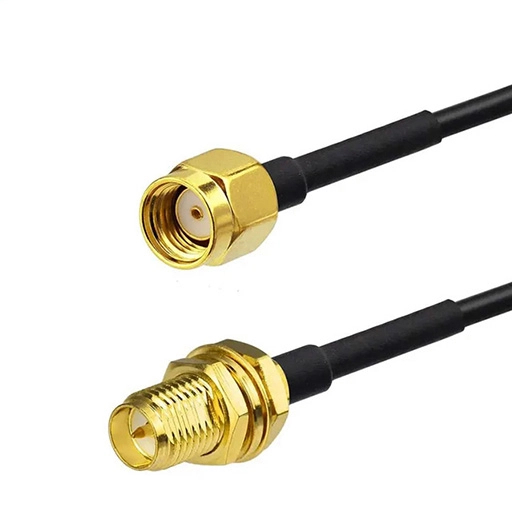 RF10010 | RP-SMA-Buchse auf schwarzes IPX-Kabel, 10 cm, mit Koaxialkabel
