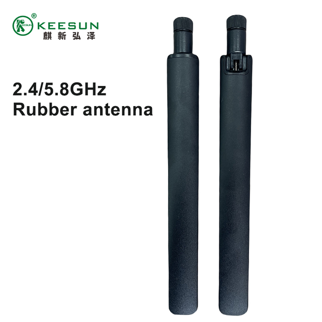 2.4G/5.8G 5G 5dbi dubbelband omni-rigting ho&euml;-wins eksterne rubber eend-buitelugantenna