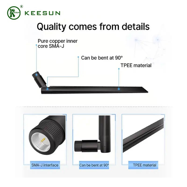 EX20014 | אנטנת Wi-Fi 2.4/5.8G 5dBi עם מחבר SMA Male