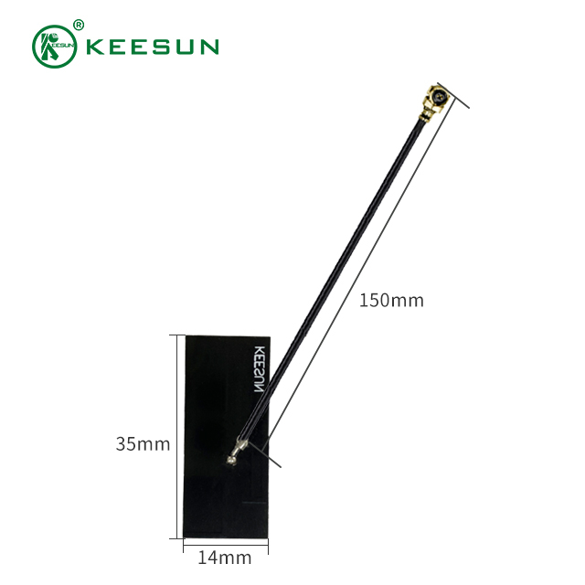 PCB00050 | I-PEX'e MI1.13 kablolu 2.4G 2dBi Dahili PCB anteni