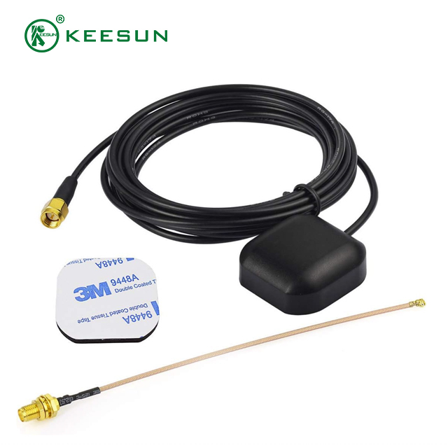 GP00052 | 1575,5 MHz 6 dBi GPS-Antenne mit RG174-Koaxialkabel auf SMA-Stecker