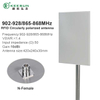 Antenna a pannello RFID 902-928/865-868 MHz 10dBi 