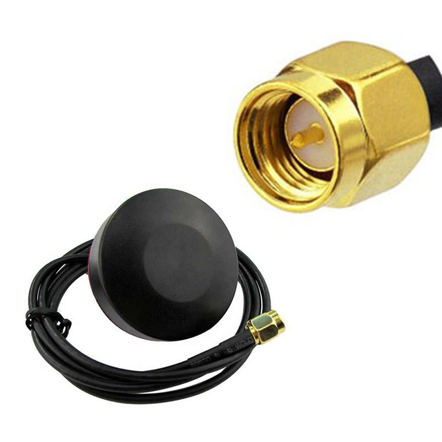 GP00018 | 1575MHz 3dBi GPS アンテナ、RG174 同軸ケーブル - SMA オス コネクタ付き
