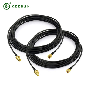 RF10010 | RP SMA Hun til IPX Sort Kabel 10cm med koaksialkabel